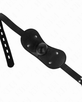 KINK – MASCHERA BOCCA BALL GAG CON SERRATURA REGOLABILE 42-60 CM