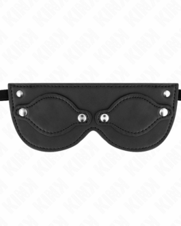 KINK – MASCHERA IN SIMILPELLE CON COPRI OCCHI RIMOVIBILI 22 x 9 CM