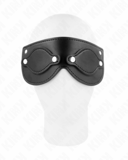 KINK – MASCHERA IN SIMILPELLE CON COPRI OCCHI RIMOVIBILI 22 x 9 CM