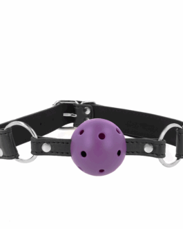 KINK – PALLA TRASPIRANTE BAVAGLIO 4 CM CON DOPPIO RIVETTO VIOLA 62,5 x 2,5 CM REGOLABILE 42-58 CM