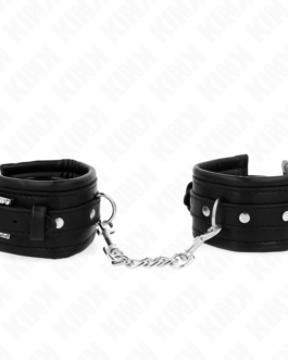 KINK – POGGIPOLSO CON FIBBIA STRASS NERO REGOLABILE 25-32 CM X 5,5 CM
