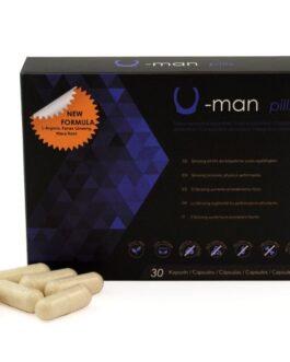 500 COSMETICS – U-MAN AUMENTA LE DIMENSIONI DEL PENE E LA POTENZA SESSUALE – 30 CAPSULE