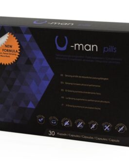 500 COSMETICS – U-MAN AUMENTA LE DIMENSIONI DEL PENE E LA POTENZA SESSUALE – 30 CAPSULE