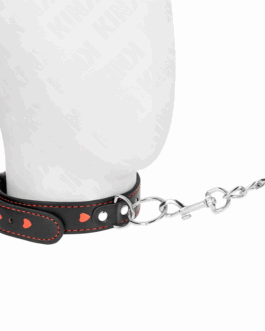 KINK – COLLANA CON CINTURINO 65 CM DETTAGLI CUORE 52,5 X 2,5 CM