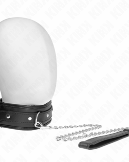 KINK – COLLANA CON CINTURINO IN SIMILPELLE SPUGNA MODELLO 3 REGOLABILE 37-54 CM X 3 CM