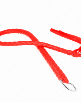 KINK – FRUSTA SERPENTE CON ANELLO MANO ROSSO 65 CM