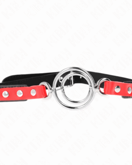 KINK – GAG CON O-RING MULTIPLI 4/4,8 CM ROSSO 38 X 56 CM