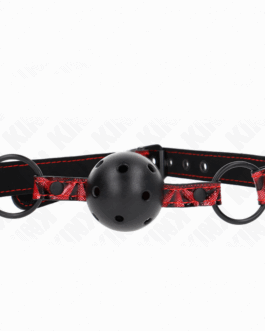 KINK – PALLA CON MOTIVO A DIAMANTI 4.5 CM GAG MODELLO 2 64.5 CM REGOLABILE 42-60 CM