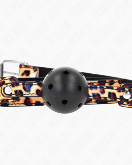 KINK – PALLA TRASPIRANTE LEOPARDO 4,5 CM BAVAGLIO 65 x 2,5 CM