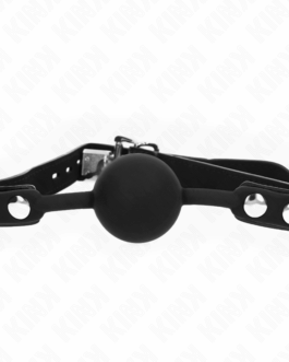 KINK – MODELLO 1 PALLA IN SILICONE 4 CM GAG CON SERRATURA 60 x 2 CM