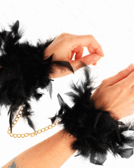 KINK – POLSINI IN PIUMA CON CATENA IN ORO MODELLO 1
