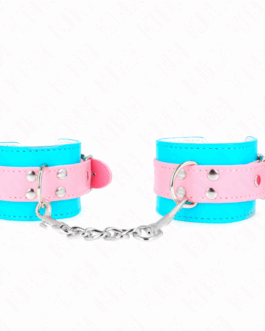 KINK – GRAZIOSI POGGIPOLSI BLU/ROSA REGOLABILI 16-28 CM X 5 CM