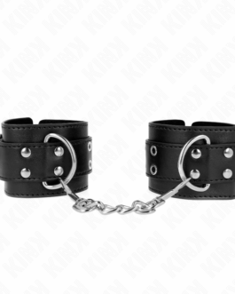 KINK – REGTINO DA POLSO DOPPIA FIBBIA NERO REGOLABILE 19-26 CM
