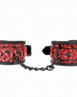 KINK – RESISTENZA DA POLSO CON MOTIVO A DIAMANTI ROSSO SCURO REGOLABILE 17-26 CM X 5,5 CM