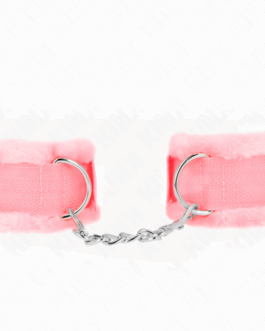 KINK – POGGIPOLSI FODERATI IN PELLICCIA ROSA REGOLABILE 17-31 CM X 7 CM