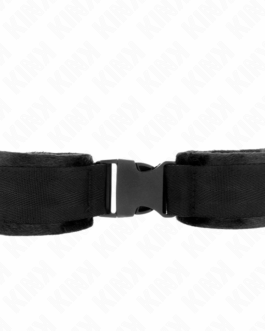KINK – TENUTA DA POLSO IN NYLON HOOK&LOOP ROSSO-NERO MODELLO 1 REGOLABILE 25-35 CM X 6 CM