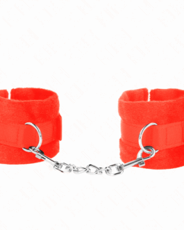 KINK – POLSINI IN PELLICCIA PER PRINCIPIANTI ROSSO 30 X 7 CM