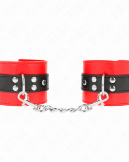 KINK – RESISTENZA DA POLSO ROSSO CON CINTURA NERA REGOLABILE 17-28 CM X 6 CM