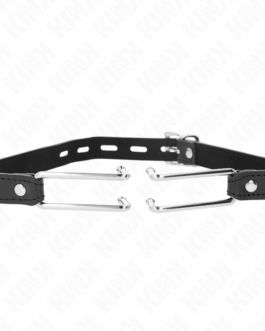 KINK – GANCIO IN METALLO 11.5 CM CON CINTURINO IN SIMILPELLE REGOLABILE 39-58 CM X 2 CM