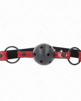 KINK – PALLA IN SIMILPELLE LUCIDA 4.5 CM GAG 63.5 X 2 CM REGOLABILE 41 X 59 CM