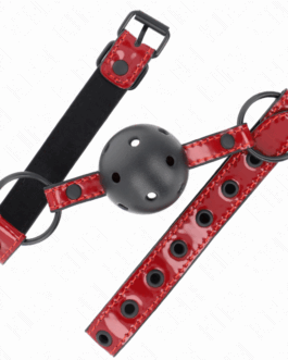 KINK – PALLA IN SIMILPELLE LUCIDA 4.5 CM GAG 63.5 X 2 CM REGOLABILE 41 X 59 CM
