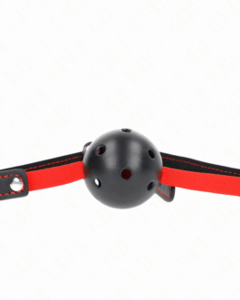 KINK – BAVAGLIO HOLLOW HARD BOCCA 4,5 CM CON CINTURA ELASTICA 56 x 1,5 CM