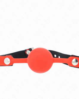 KINK – MODELLO 2 PALLA IN SILICONE 4 CM GAG CON SERRATURA 60 x 2 CM