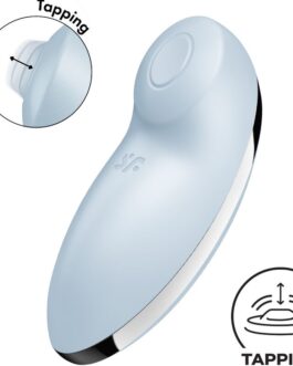 SATISFYER – TAP & CLIMAX 2 VIBRATORE E STIMOLATORE BLU