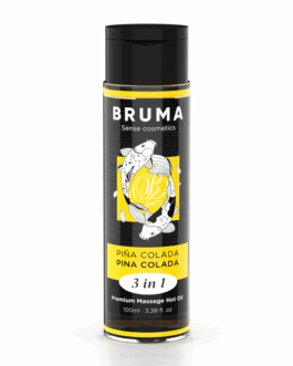 BRUMA – OLIO DA MASSAGGIO PREMIUM EFFETTO CALORE SAPORE PINA COLADA 3 IN 1 – 100 ML