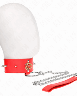 KINK – COLLANA DI DIAMANTI ROSSI CON CINTURA 65 CM REGOLABILE 35-51 CM X 7 CM