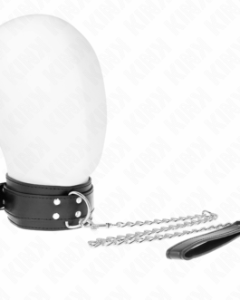KINK – COLLANA CON CINTURINO 65 CM FIBBIE ARGENTO REGOLABILE 33-46 CM X 5,5 CM
