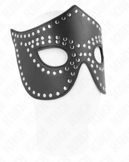 KINK – MASCHERA IN SIMILPELLE CON RIVETTI MODELLO 2 30 x 12 CM