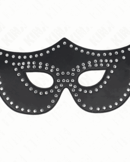 KINK – MASCHERA IN SIMILPELLE CON RIVETTI MODELLO 2 30 x 12 CM