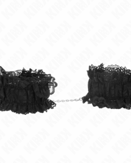 KINK – POLSO ELASTICO IN PIZZO NEGRO