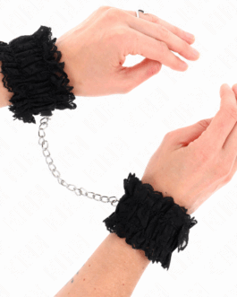 KINK – POLSO ELASTICO IN PIZZO NEGRO