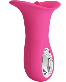 PRETTY LOVE - CLYDE VIBRATORE ORALE LINGUA VIBRANTE 12 VIBRAZIONI ROSA