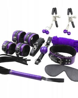 SECRETPLAY – BDSM SET 8PCS VIOLA / NERO.