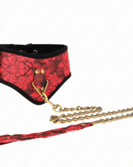 KINK – COLLANA MODELLO SCANDALO CON CINTURINO IN PIZZO 75 CM 44 X 10 CM