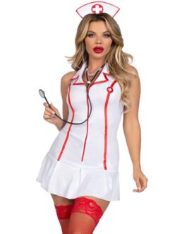 LEG AVENUE - COSTUME DA CAPO INFERMIERA BIANCO S/M
