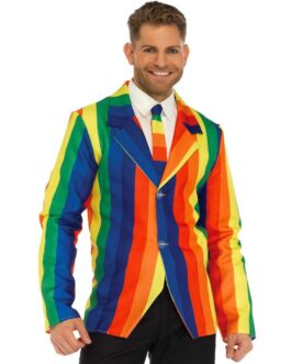 LEG AVENUE – BLAZER + CRAVATTA RAINBOW S