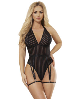 SUBBLIME – 954154 BODY CON CINTURA REGGICALZE NERO L/XL