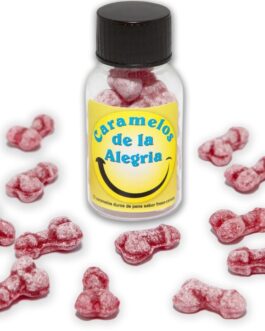 DIABLO PICANTE - 12 CARAMELLE JOY A FORMA DI PENE FRAGOLA/CILIEGIA