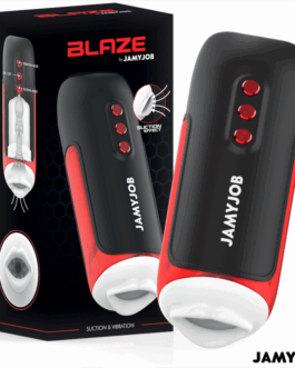 JAMYJOB – BLAZE MASTURBATORE AUTOMATICO CON 5 MODALITÀ DI ASPIRAZIONE E VIBRAZIONE