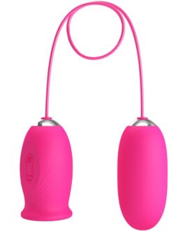 PRETTY LOVE – Ovulo vibrante a forma di margherita + lingua stimolante per il clitoride ROSA