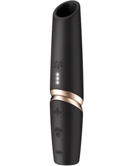 SATISFYER – STIMOLATORE PERFETTO KISS WAVE PER CLITORIDE NERO / ORO