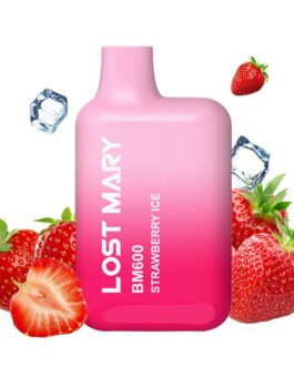LOST MARY – BM600 NICOTINA VAPER 2% MONOUSO FRAGOLA GHIACCIO