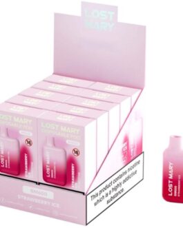 LOST MARY – BM600 NICOTINA VAPER 2% MONOUSO FRAGOLA GHIACCIO