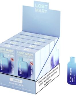 LOST MARY – BM600 NICOTINA VAPER 2% MONOUSO BLUE RAZZ ICE