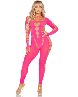 LEG AVENUE – BODYSTOCKING ROSA SCHIENA APERTA TAGLIA UNICA