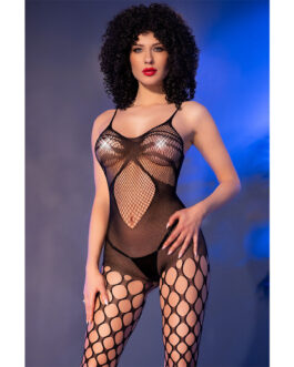 CHILIROSE – CR 4854 BODYSTOCKING NERO S/L